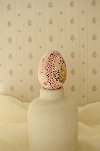 Hand-Painted Decorative Egg- Spring 2026 Collection by Natasha Prévost-No.13