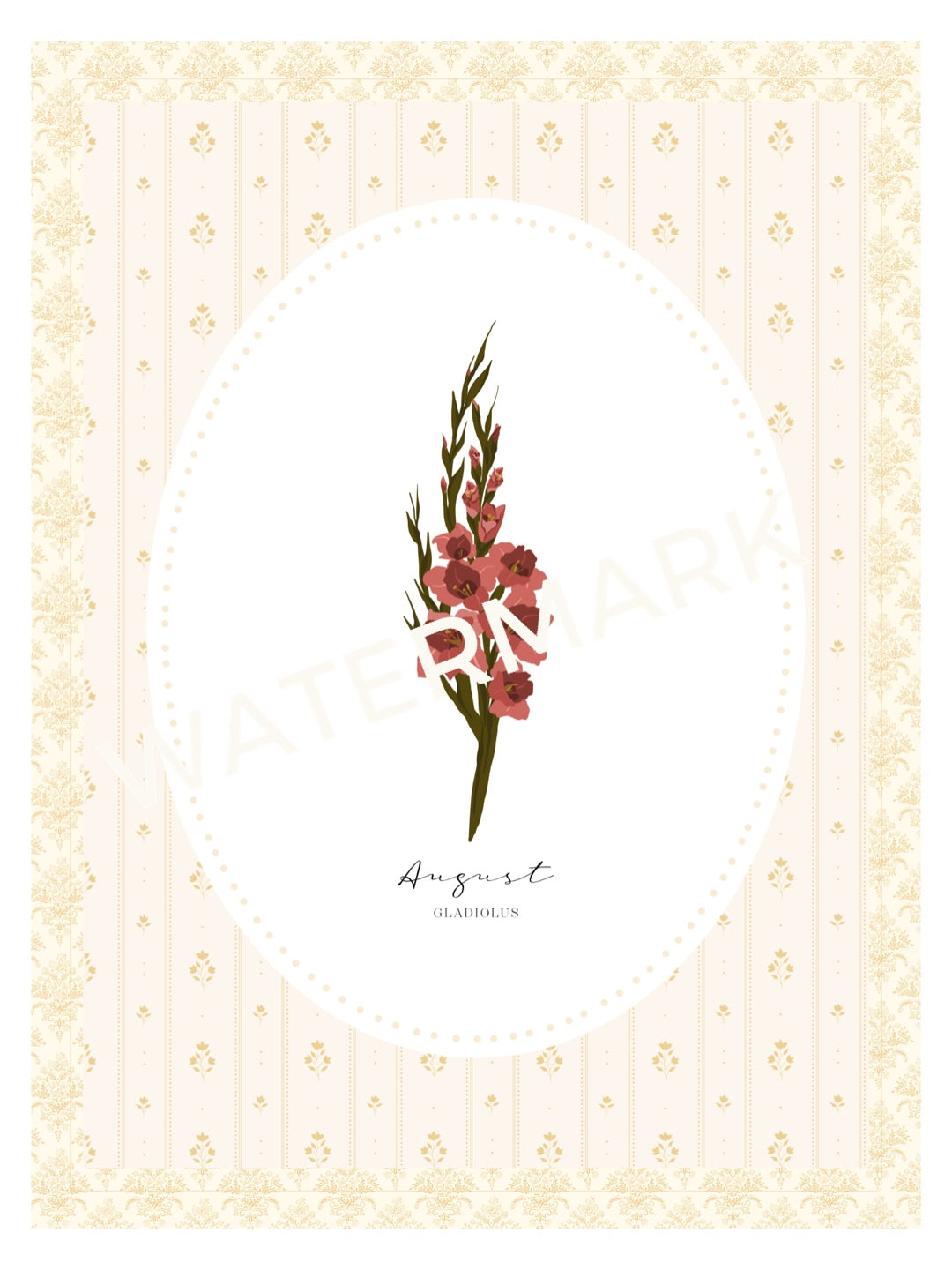 Art Print 540- Birth Flower series by Natasha Prévost