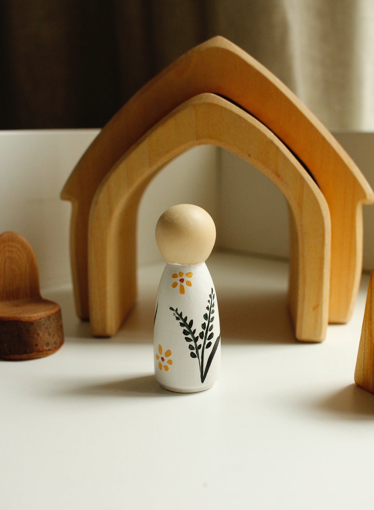 Hand-Illustrated Wooden Figurines by Natasha Prévost