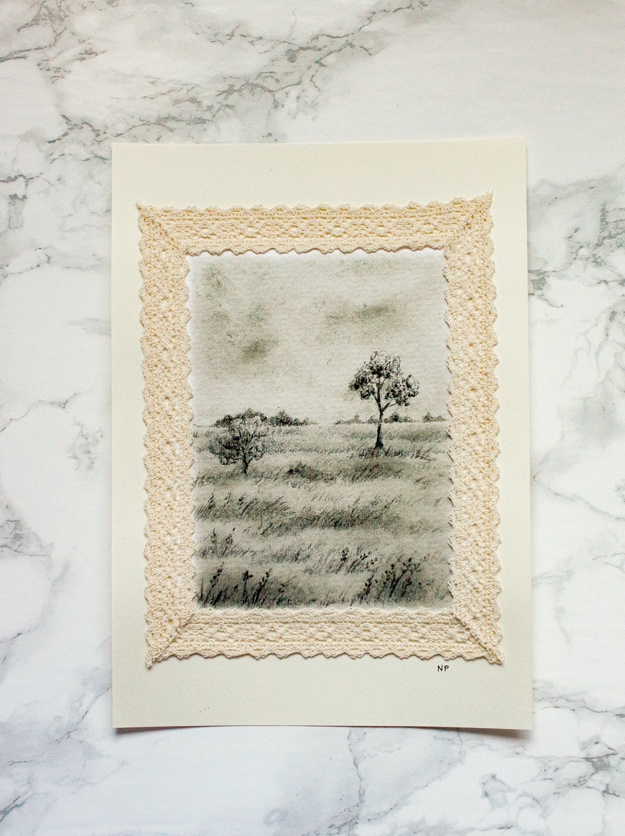 Art Print 471 - Print & Lace Series by Natasha Prévost