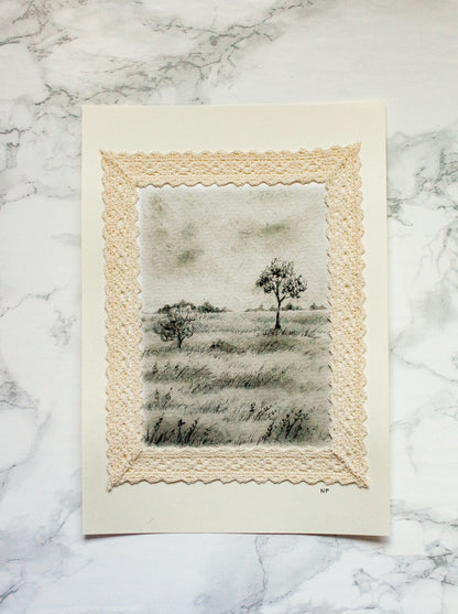 Art Print 471 - Print & Lace Series by Natasha Prévost