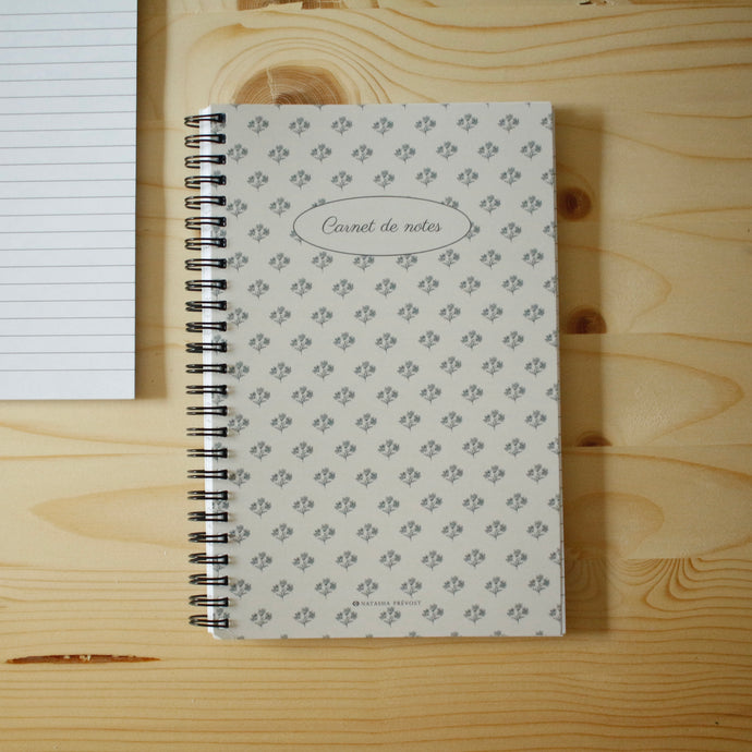 Notebook-Gypsophile bleu