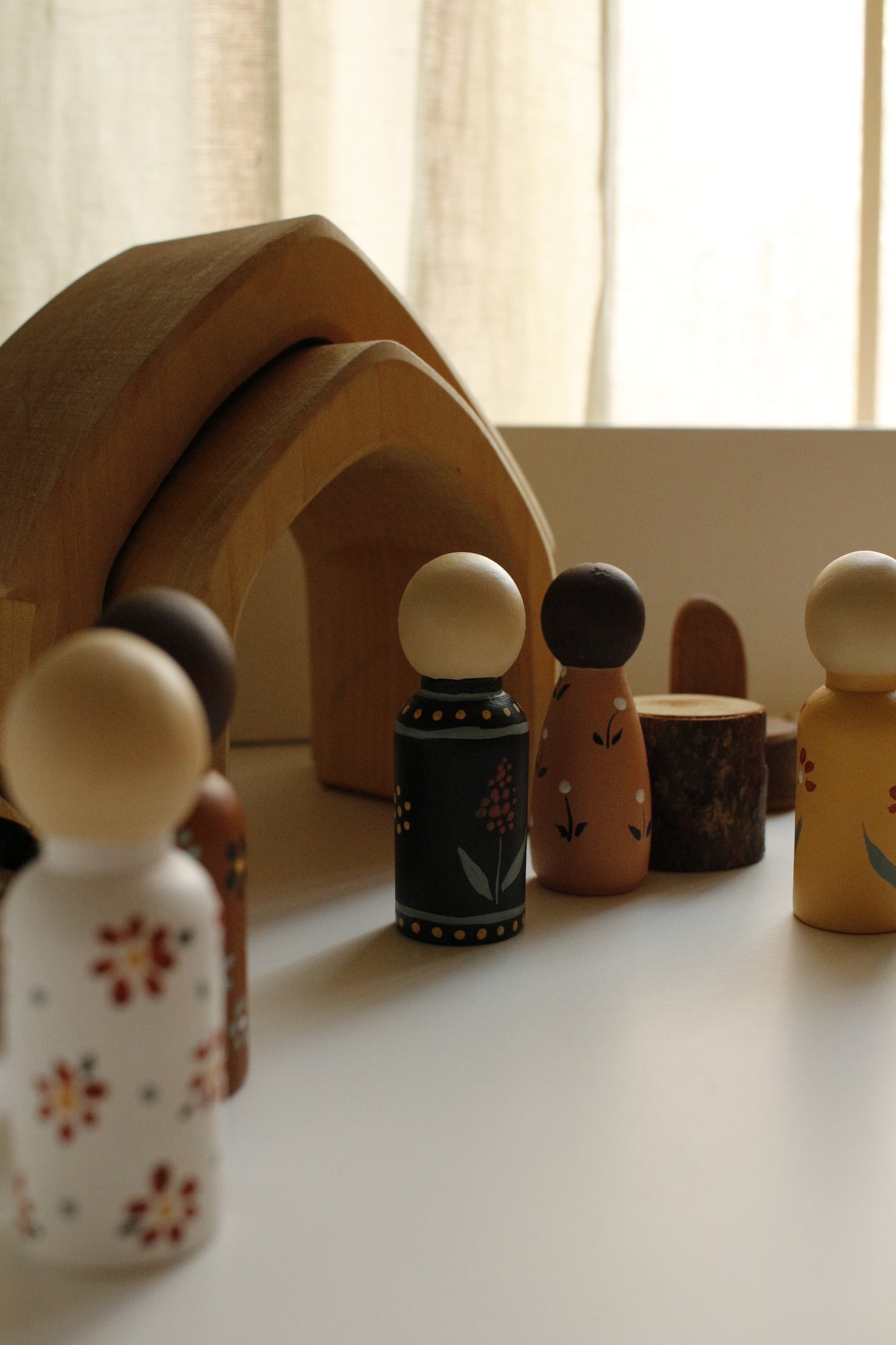 Hand-Illustrated Wooden Figurines by Natasha Prévost