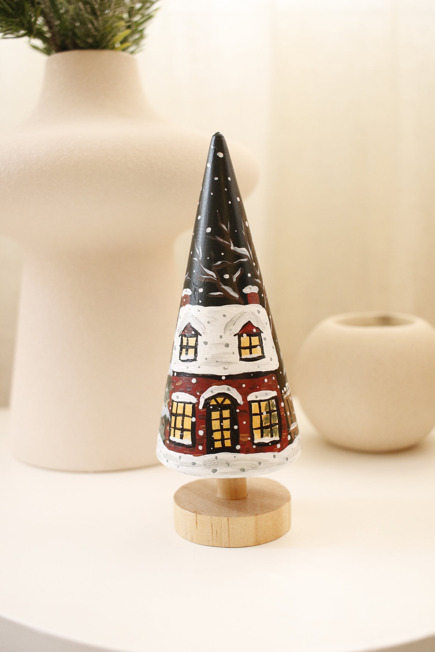 Wooden Trees - Hand painted by Natasha Prévost