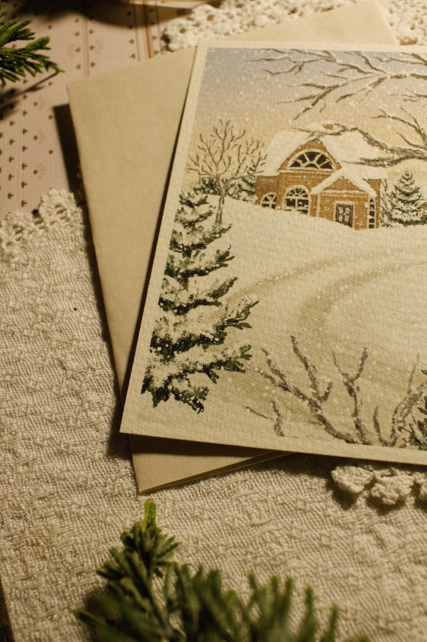 Art Print / Postcard with Envelope - 4"x6" - Textured Paper by Natasha Prévost