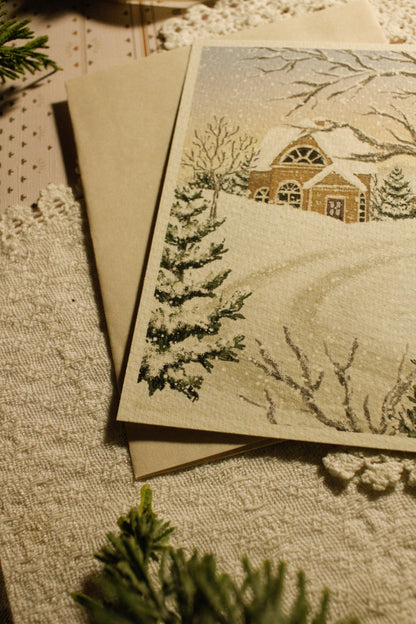 Art Print / Postcard with Envelope - 4"x6" - Textured Paper by Natasha Prévost