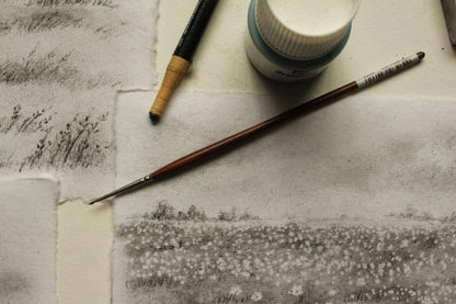 Original Drawing - Charcoal Landscape 5 by Natasha Prévost