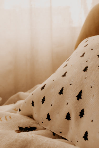 Reversible Decorative Cushion - Houses & Trees by Natasha Prévost