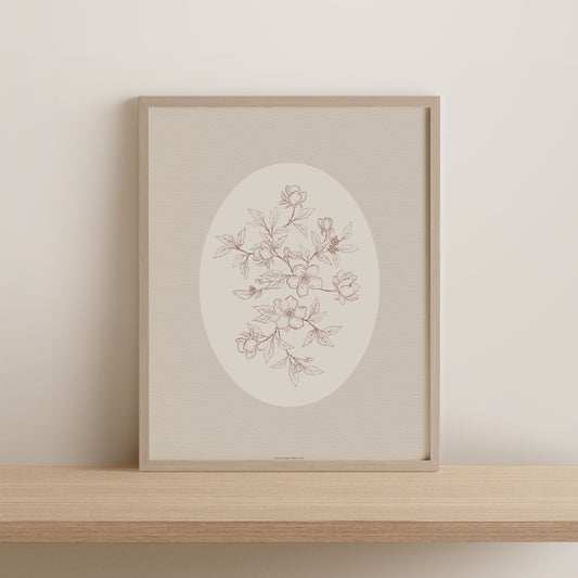 Print 401-Roses en folie-version B