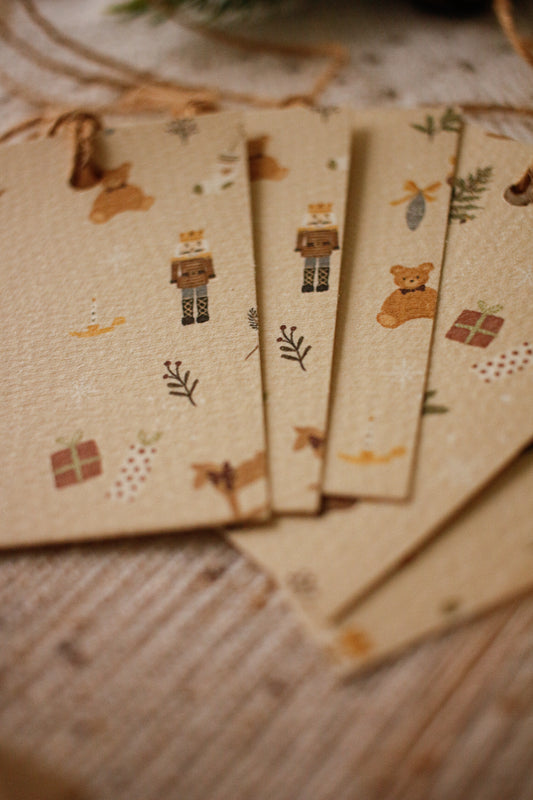 Gift Tags - Pack of 5 - Nutcrackers by Natasha Prévost