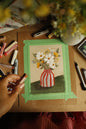 Tableau original-Summer stripes & Flowers