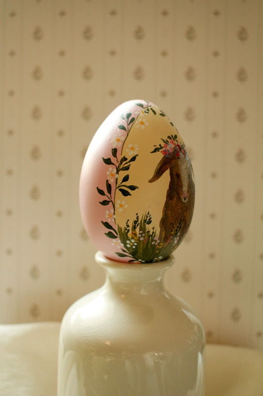 Hand-Painted Decorative Egg- Spring 2026 Collection by Natasha Prévost-No.23