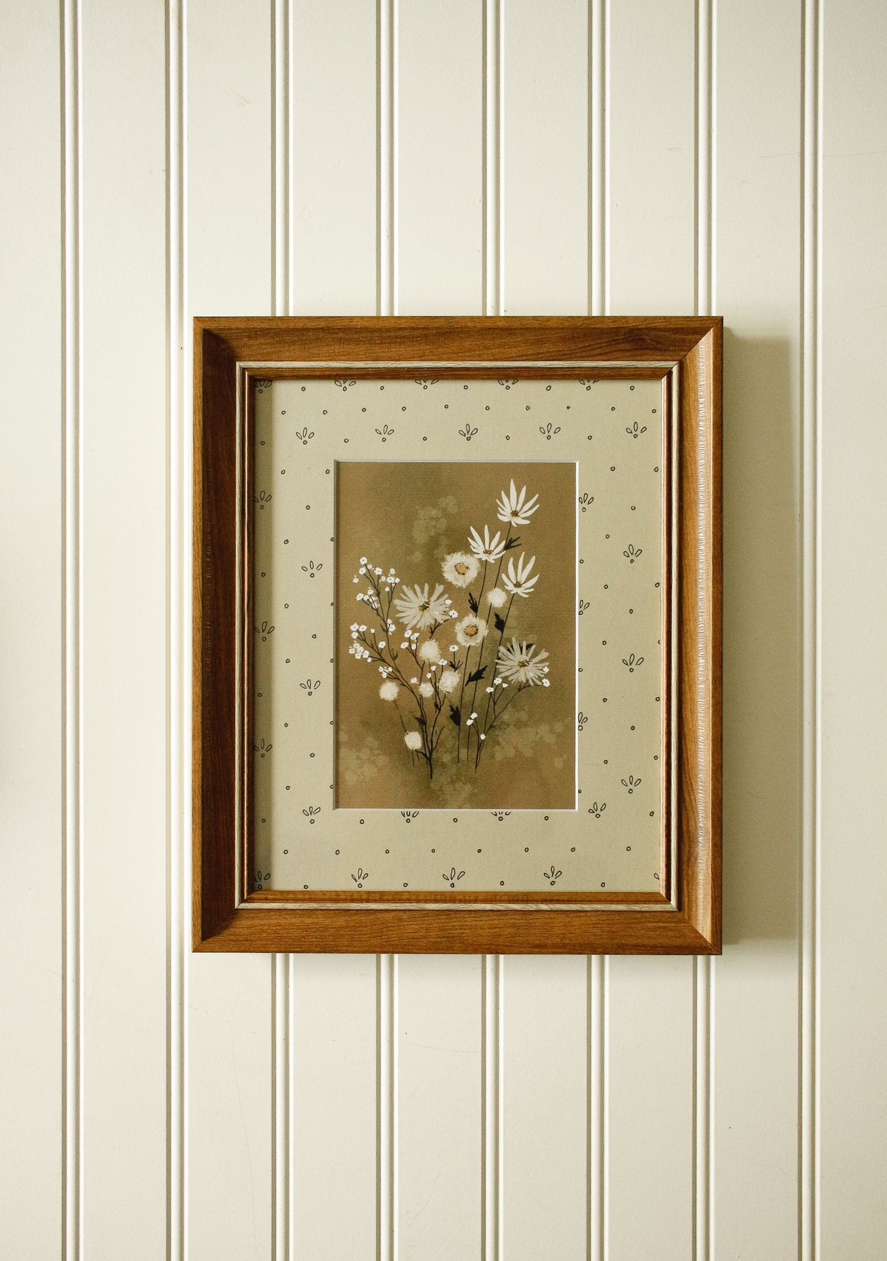 Vintage Framed Art Print with Illustrated Mat 45 by Natasha Prévost