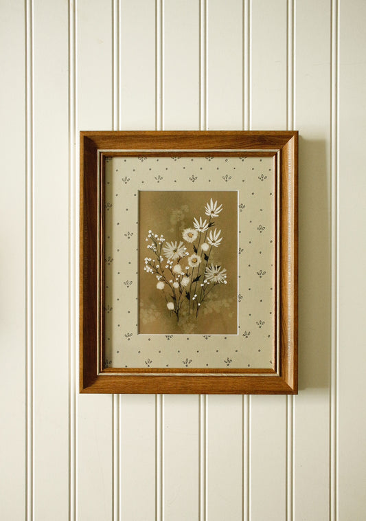 Vintage Framed Art Print with Illustrated Mat 45 by Natasha Prévost