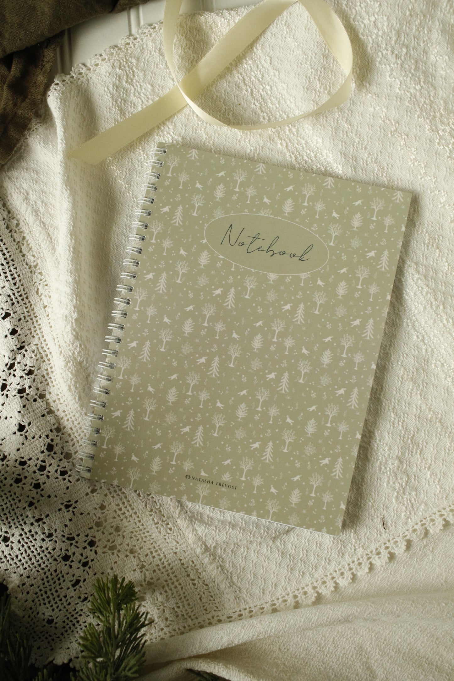 Illustrated Notebook - Forest & Birds by Natasha Prévost