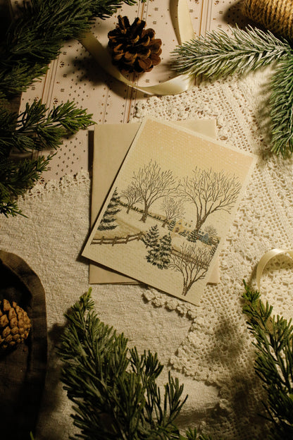 Art Print / Postcard with Envelope - 4"x6" - Textured Paper by Natasha Prévost