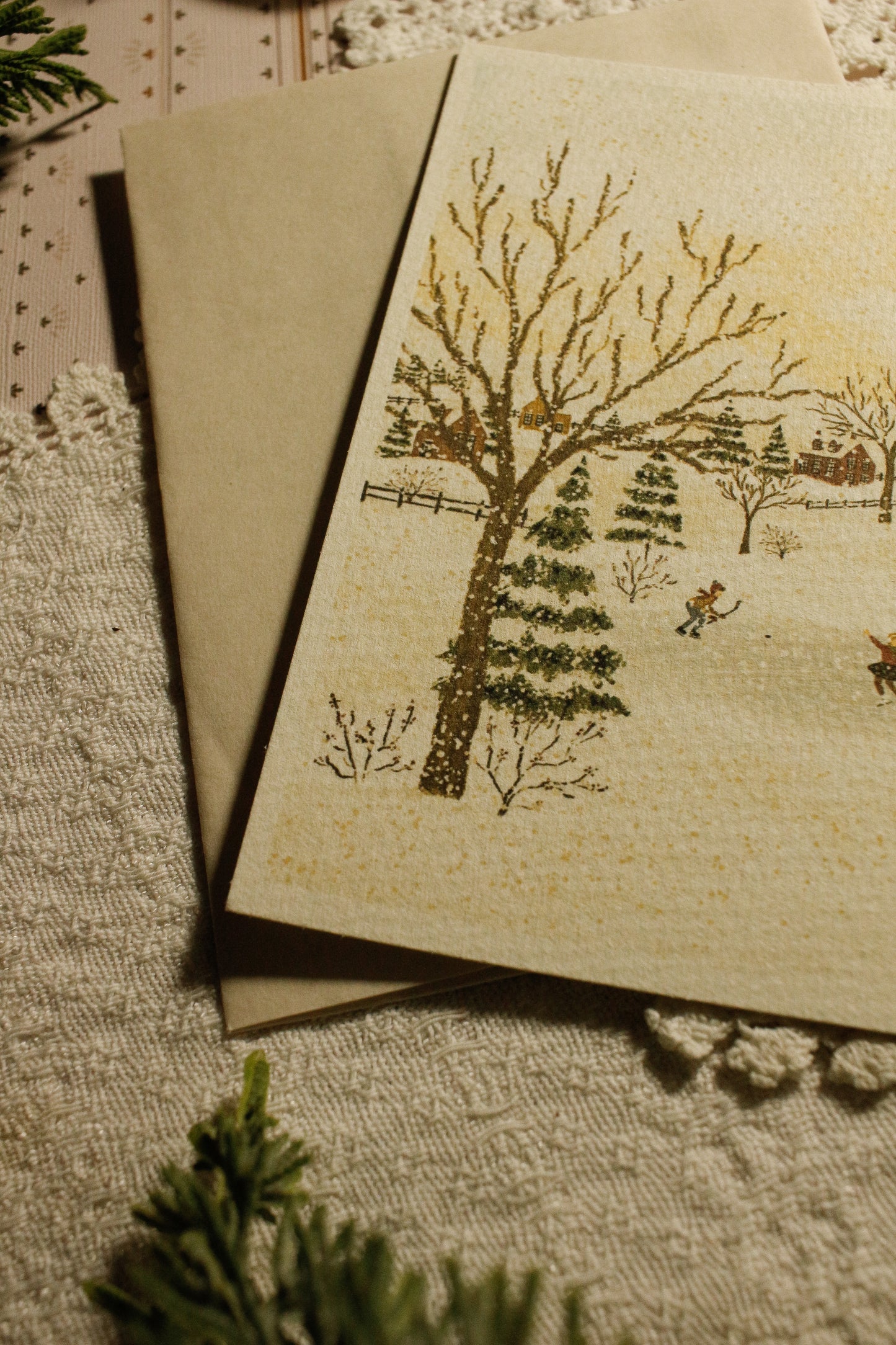 Art Print / Postcard with Envelope - 4"x6" - Textured Paper by Natasha Prévost