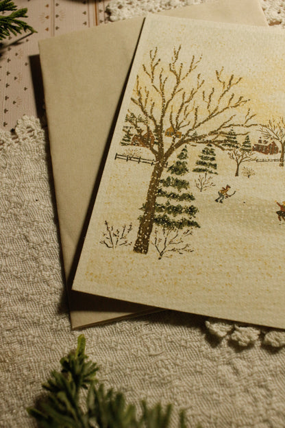 Art Print / Postcard with Envelope - 4"x6" - Textured Paper by Natasha Prévost