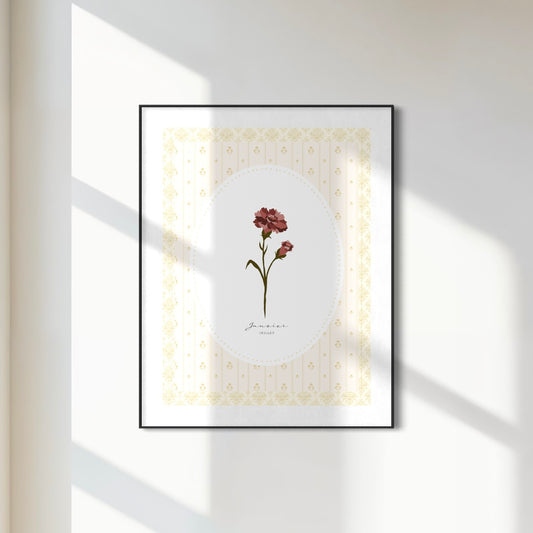 Art Print 533- Birth Flower series by Natasha Prévost