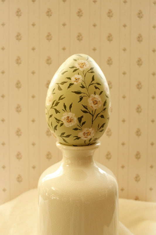 Hand-Painted Decorative Egg- Spring 2026 Collection by Natasha Prévost-No.24