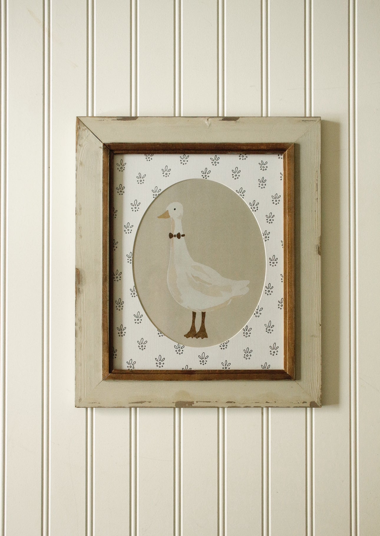 Vintage Framed Art Print with Illustrated Mat 47 by Natasha Prévost