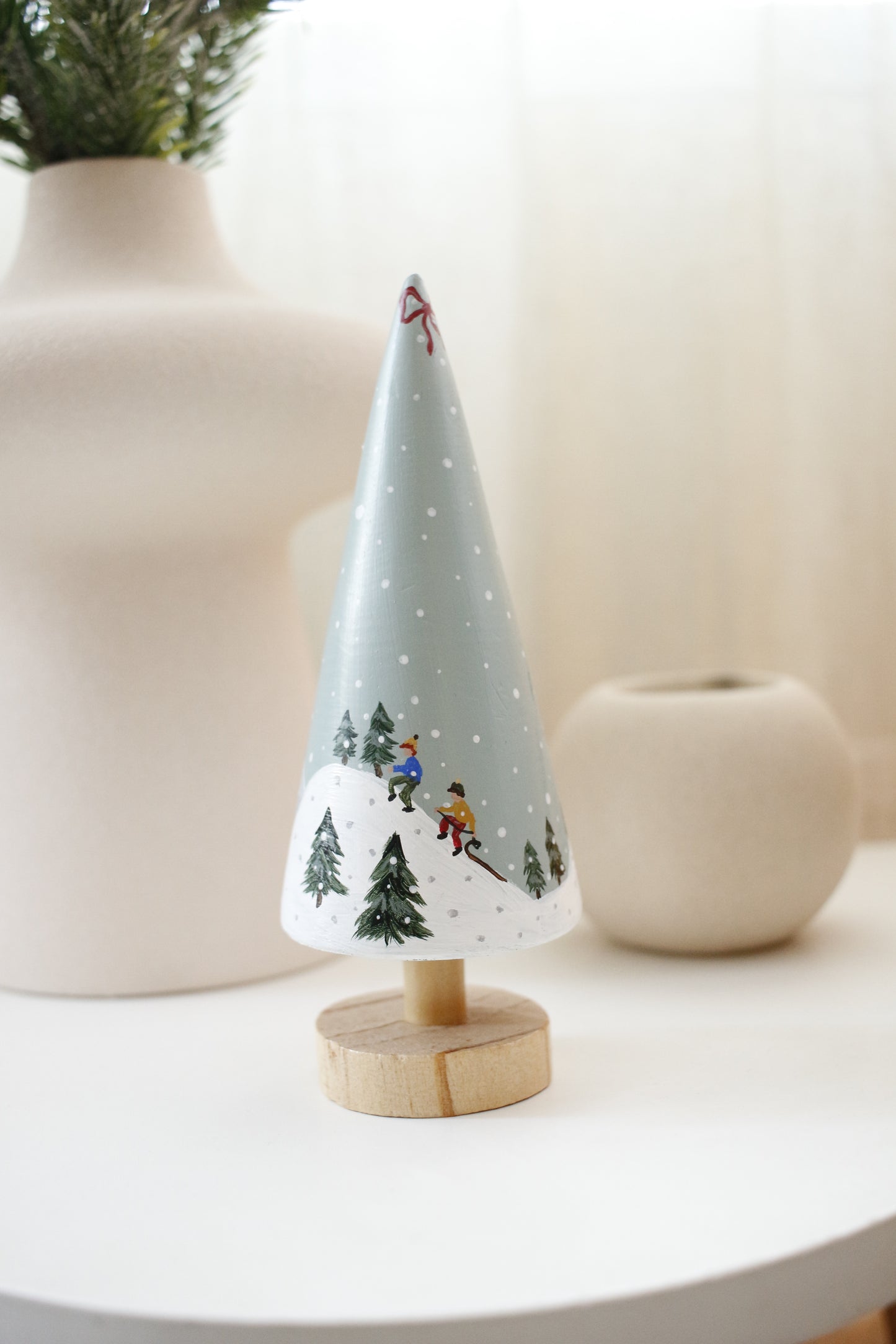 Wooden Trees - Hand painted by Natasha Prévost