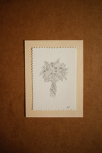 Serie minis bouquets floraux-Tableau original-Bouquet 1
