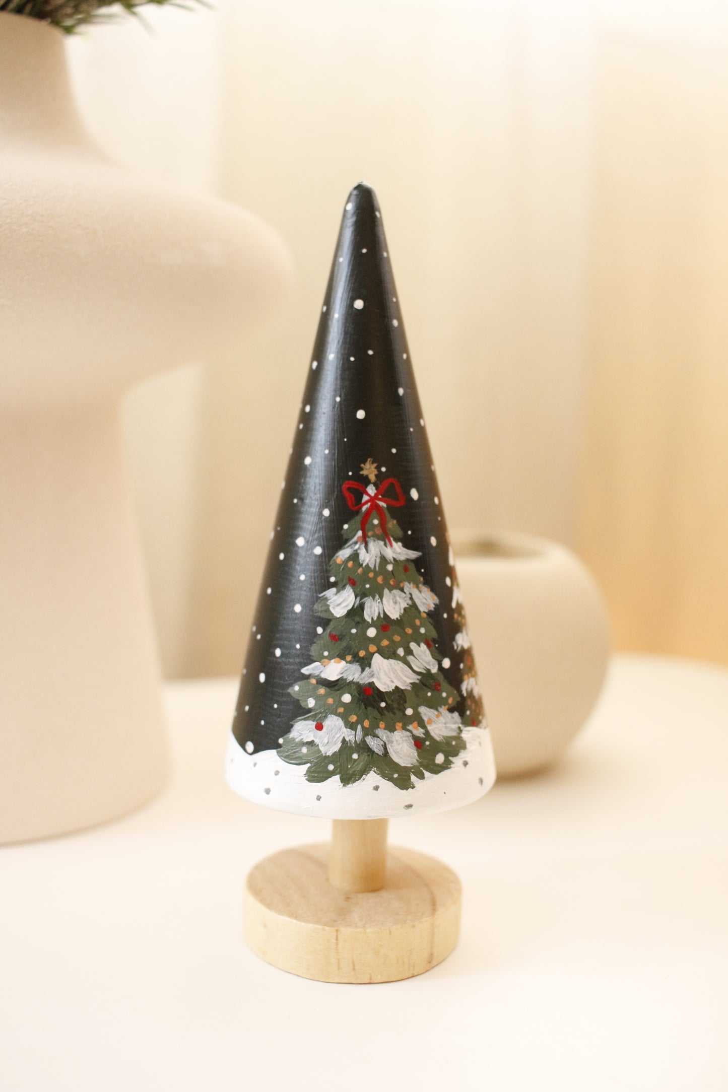 Wooden Trees - Hand painted by Natasha Prévost