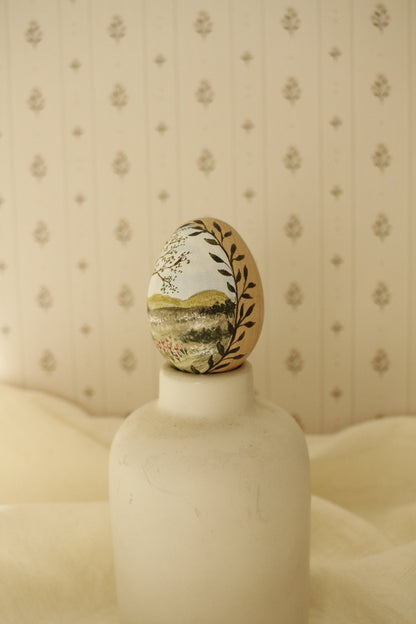Hand-Painted Decorative Egg- Spring 2026 Collection by Natasha Prévost-No.16