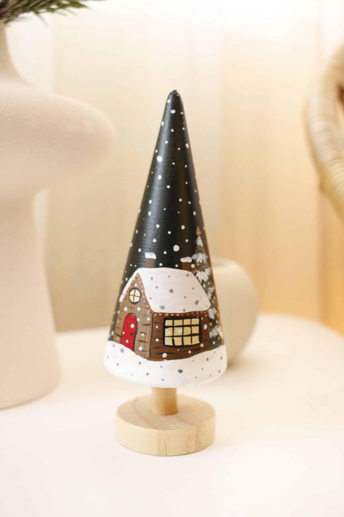 Wooden Trees - Hand painted by Natasha Prévost