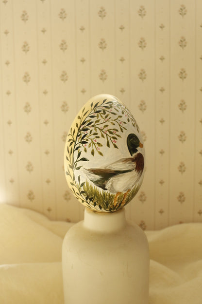 Hand-Painted Decorative Egg- Spring 2026 Collection by Natasha Prévost-No.21