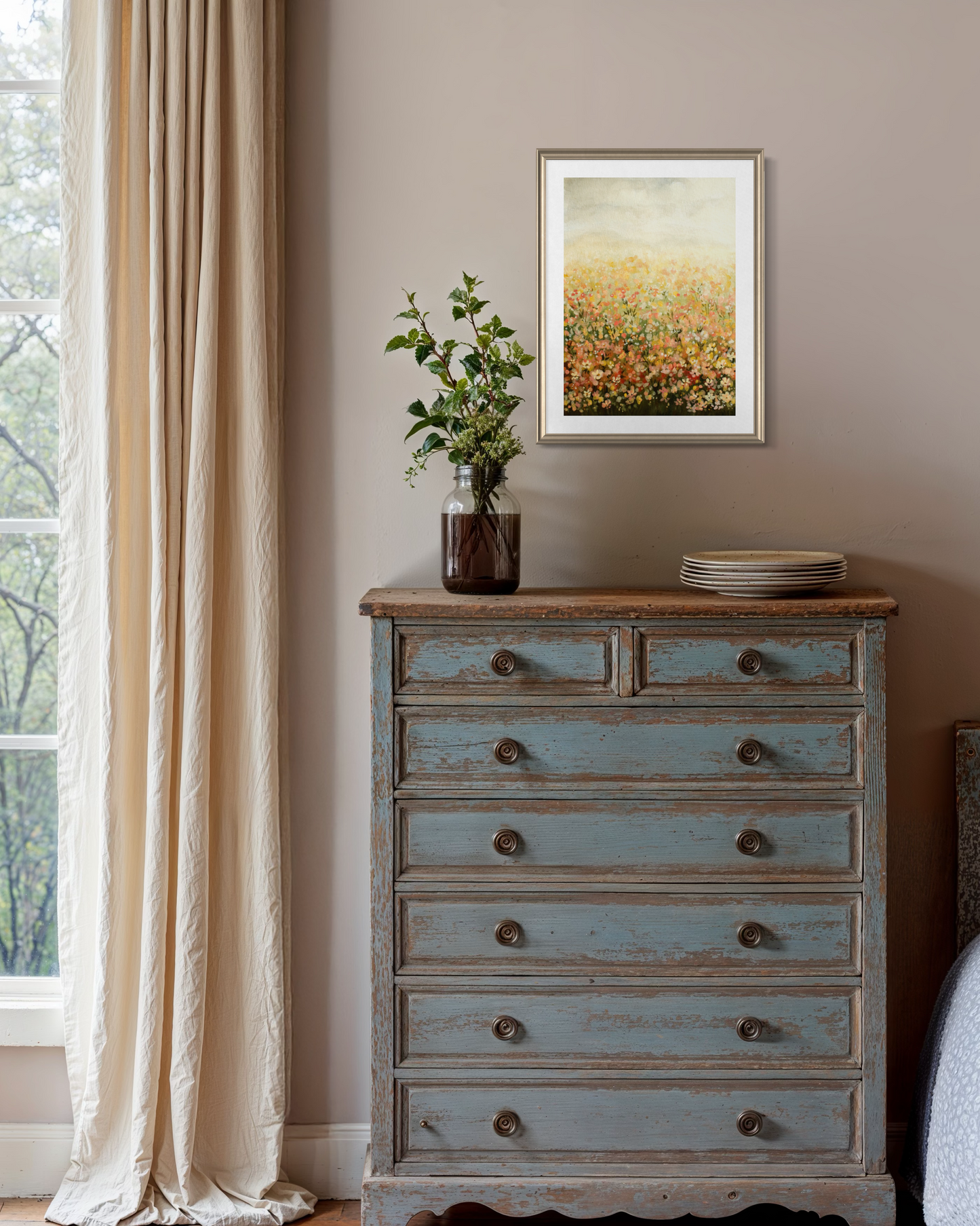 Art Print 560-Flowers in the Valley-Rendition B by Natasha Prévost (Copy 2)