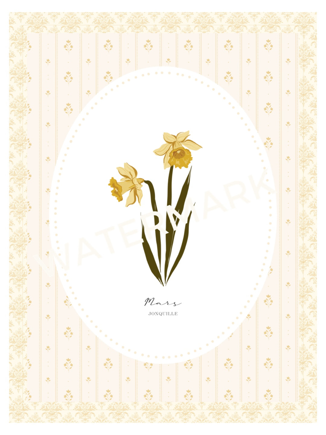 Art Print 535- Birth Flower series by Natasha Prévost