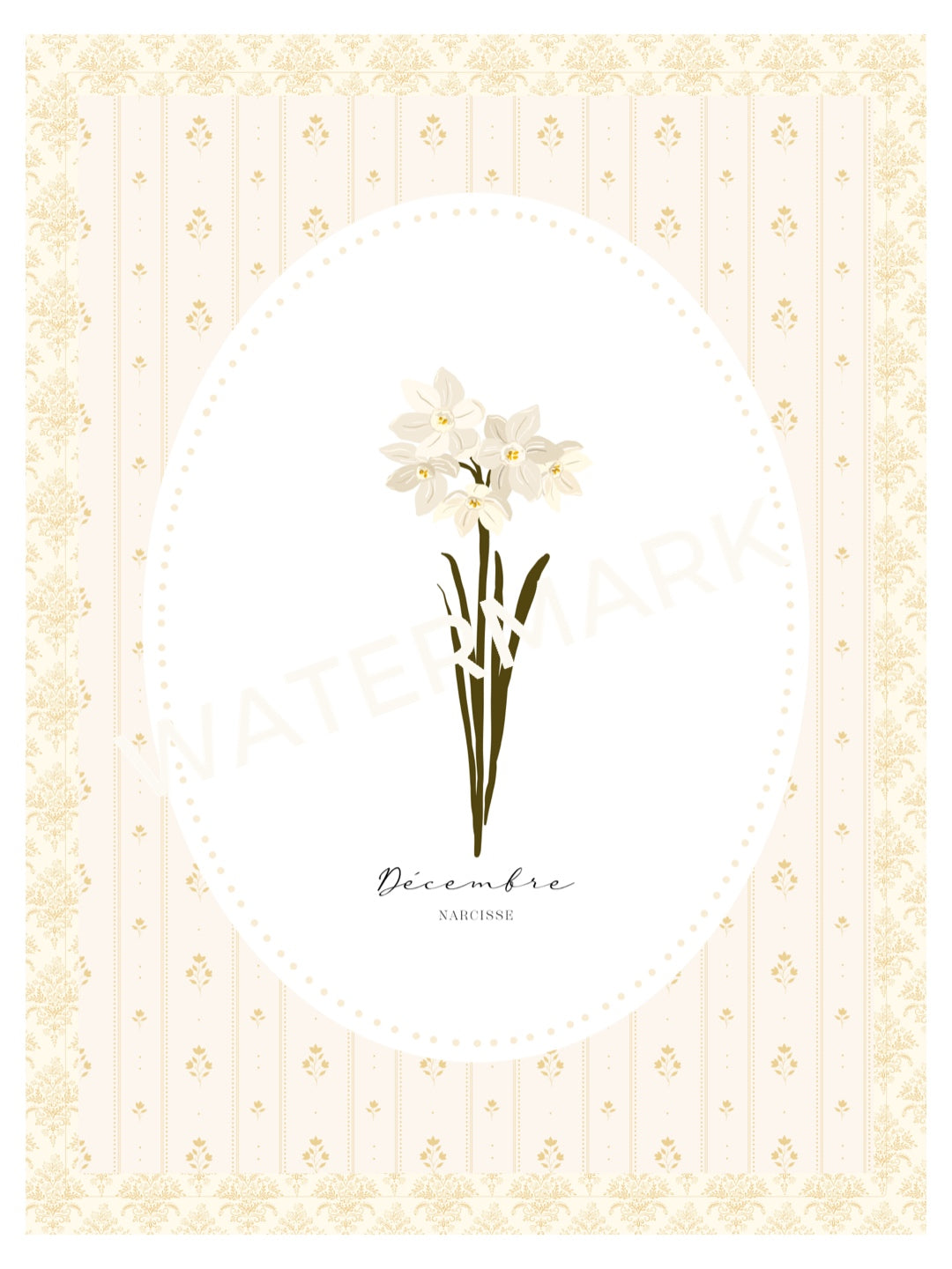 Art Print 544- Birth Flower series by Natasha Prévost