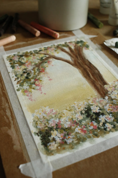 Tableau original-Floral Tree