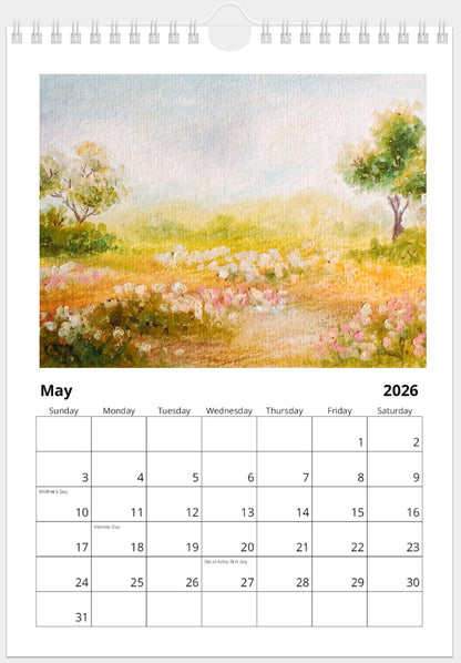 2026 Illustrated Calendar by Natasha Prévost
