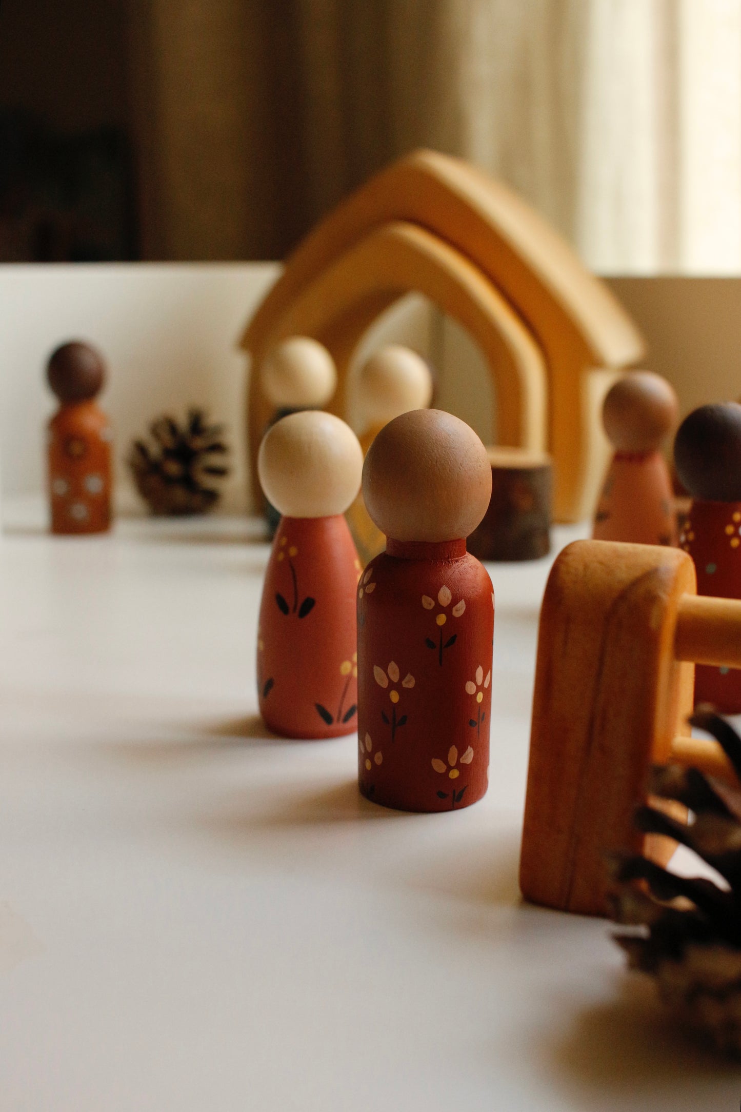 Hand-Illustrated Wooden Figurines by Natasha Prévost