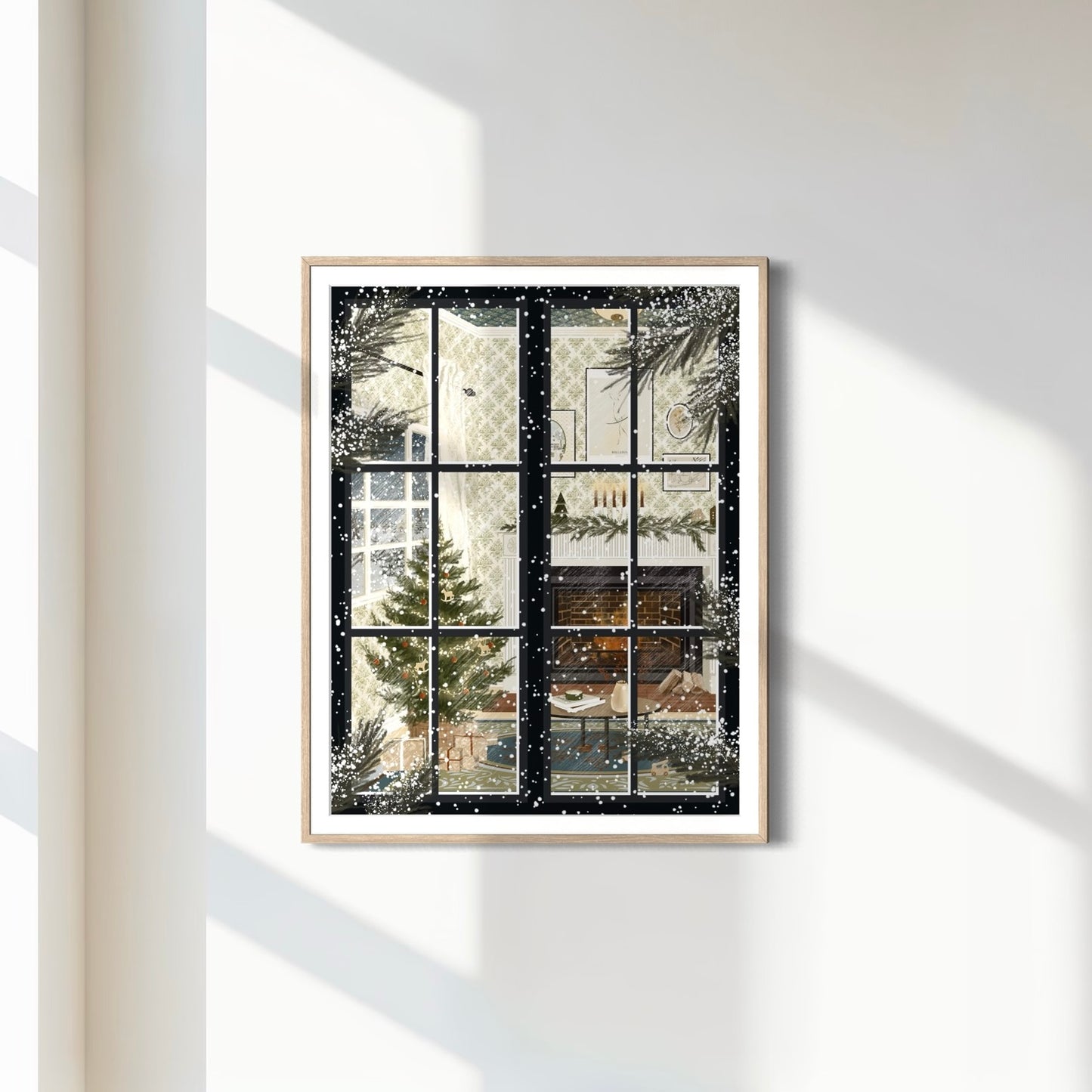 Print 521-Cozy Fireplace/Window Edition