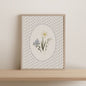 Print 395-Fleurs de printemps & motif