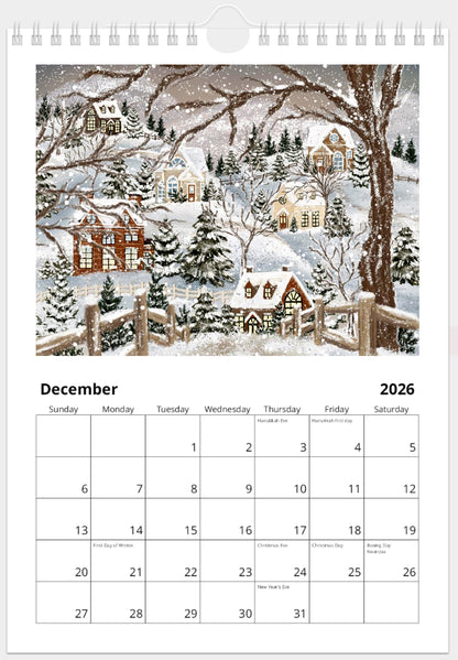 2026 Illustrated Calendar by Natasha Prévost