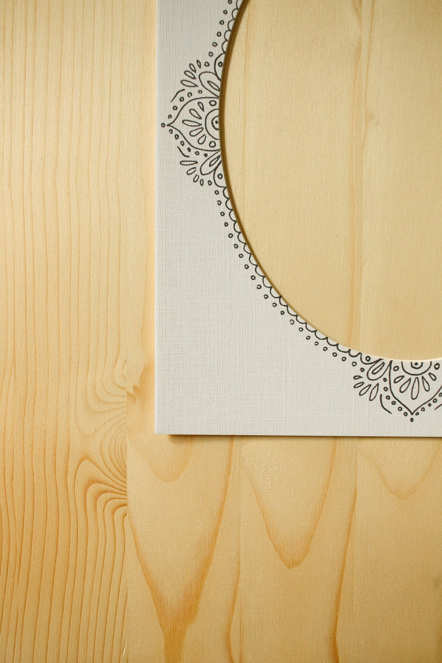 Hand-Illustrated Art Mat 3 by Natasha Prévost