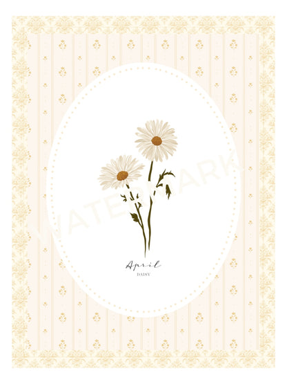 Art Print 536- Birth Flower series by Natasha Prévost