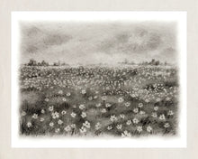 Print 406- Collection paysage fusain noir & blanc