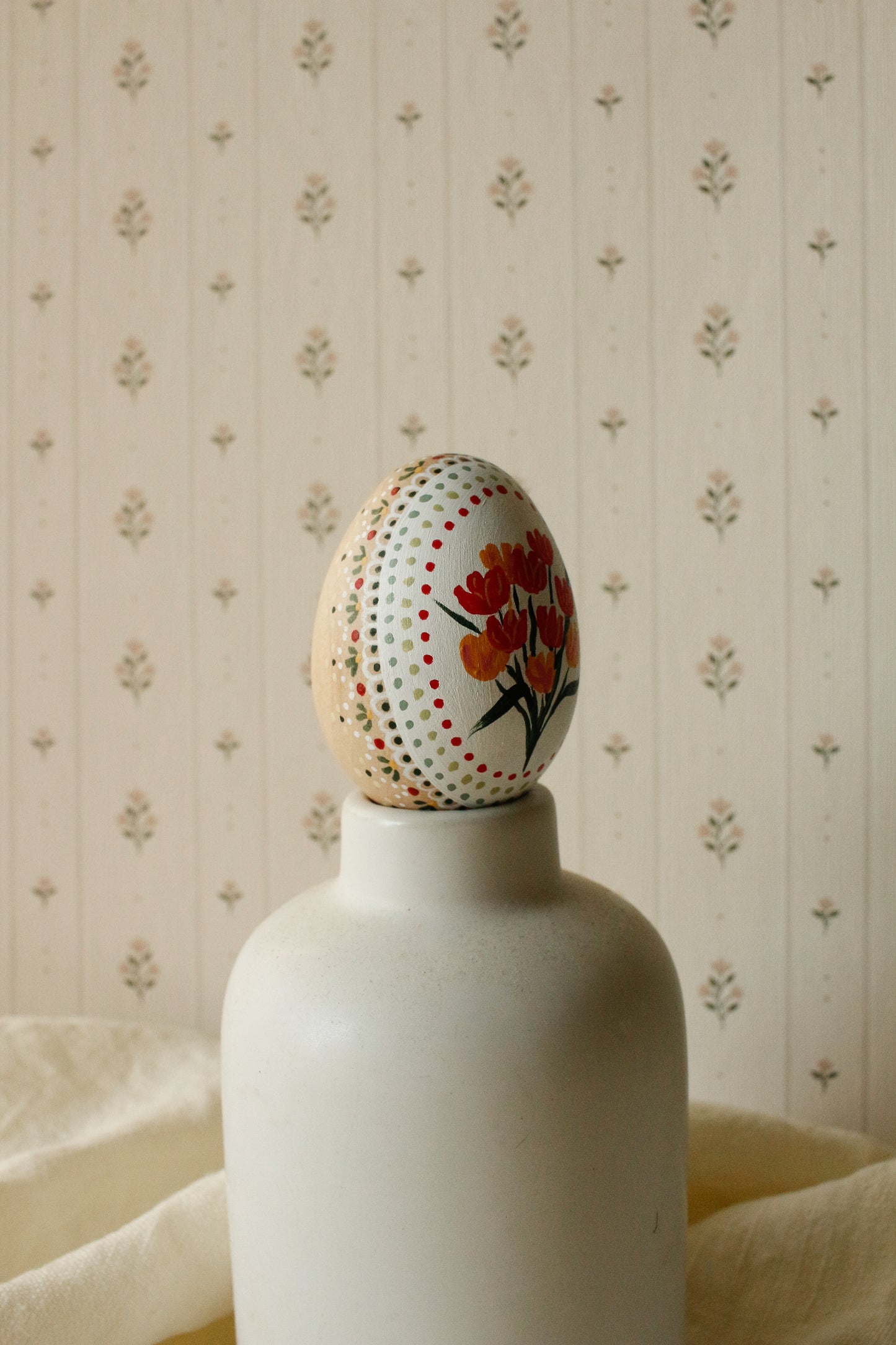 Hand-Painted Decorative Egg- Spring 2026 Collection by Natasha Prévost-No.12