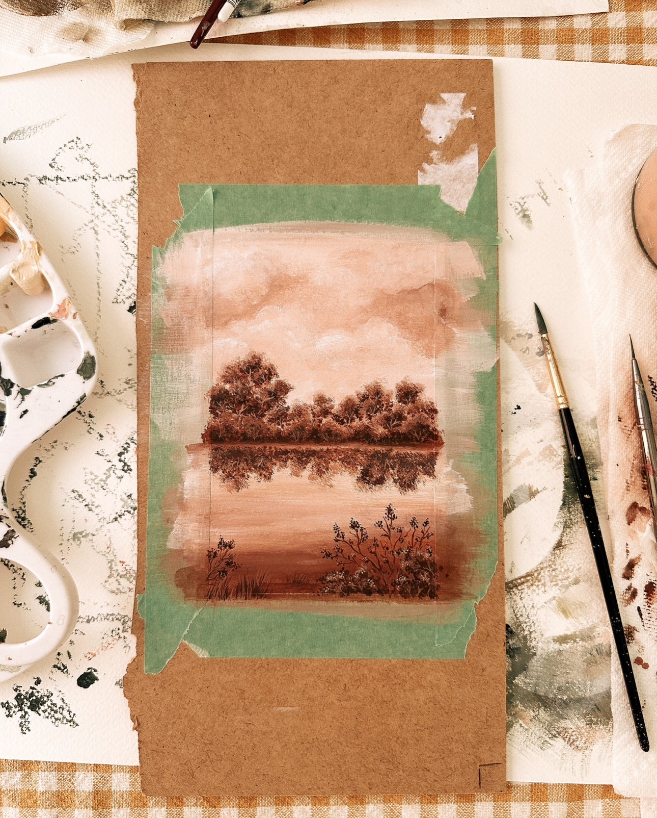 Acrylic Landscape Series - Original Painting 3 by Natasha Prévost