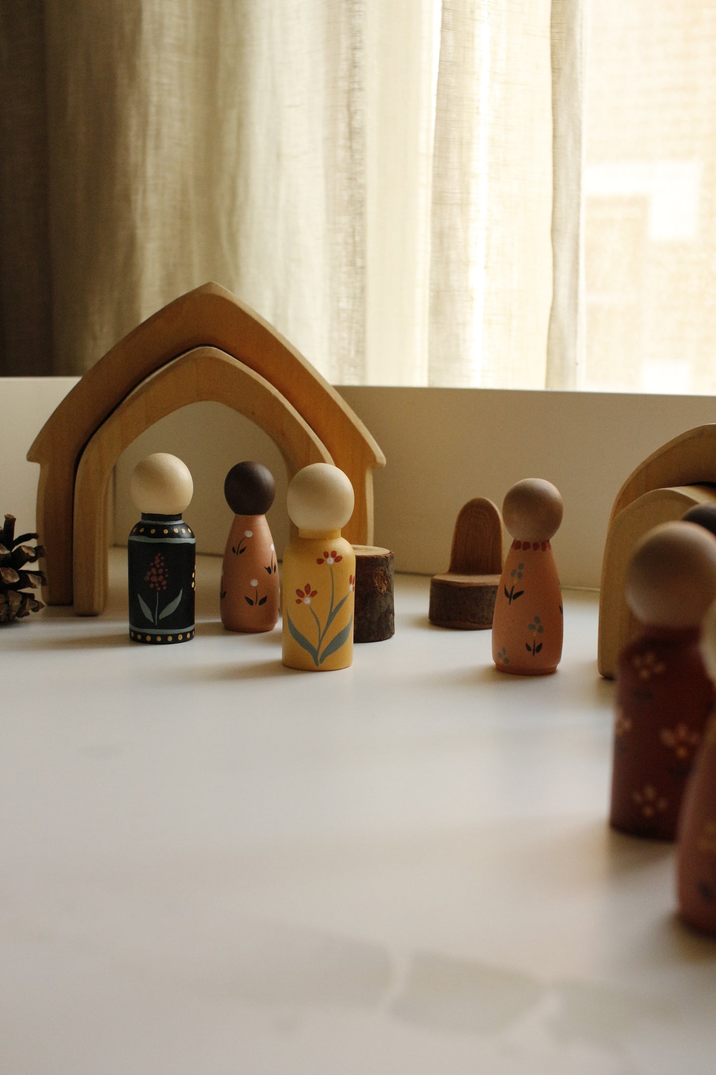 Hand-Illustrated Wooden Figurines by Natasha Prévost