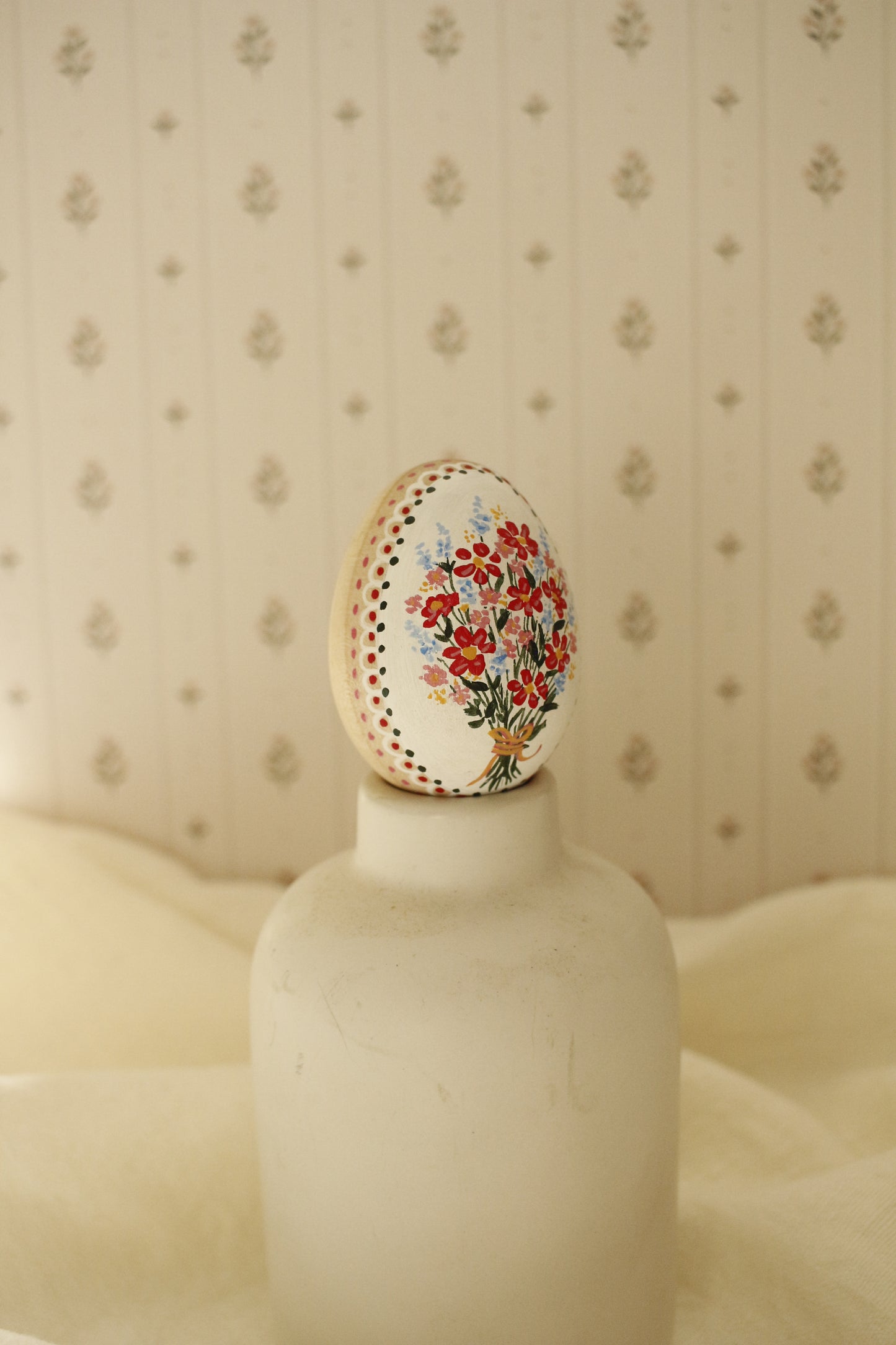 Hand-Painted Decorative Egg- Spring 2026 Collection by Natasha Prévost-No.10