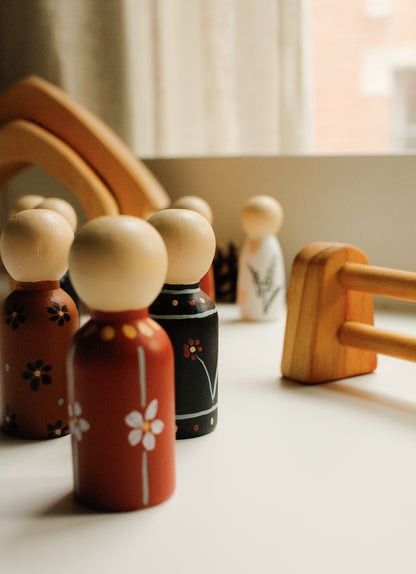 Hand-Illustrated Wooden Figurines by Natasha Prévost
