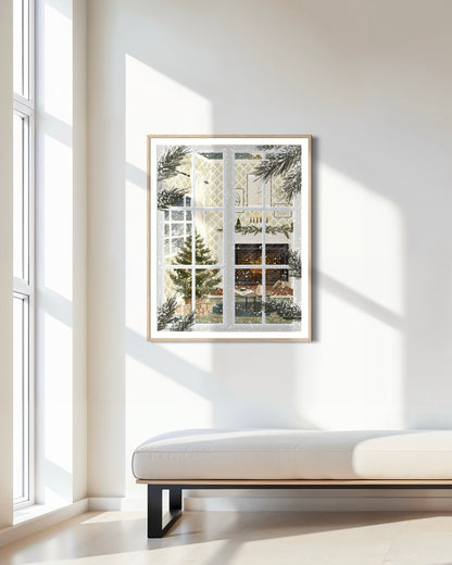 Print 521-Cozy Fireplace/Window Edition