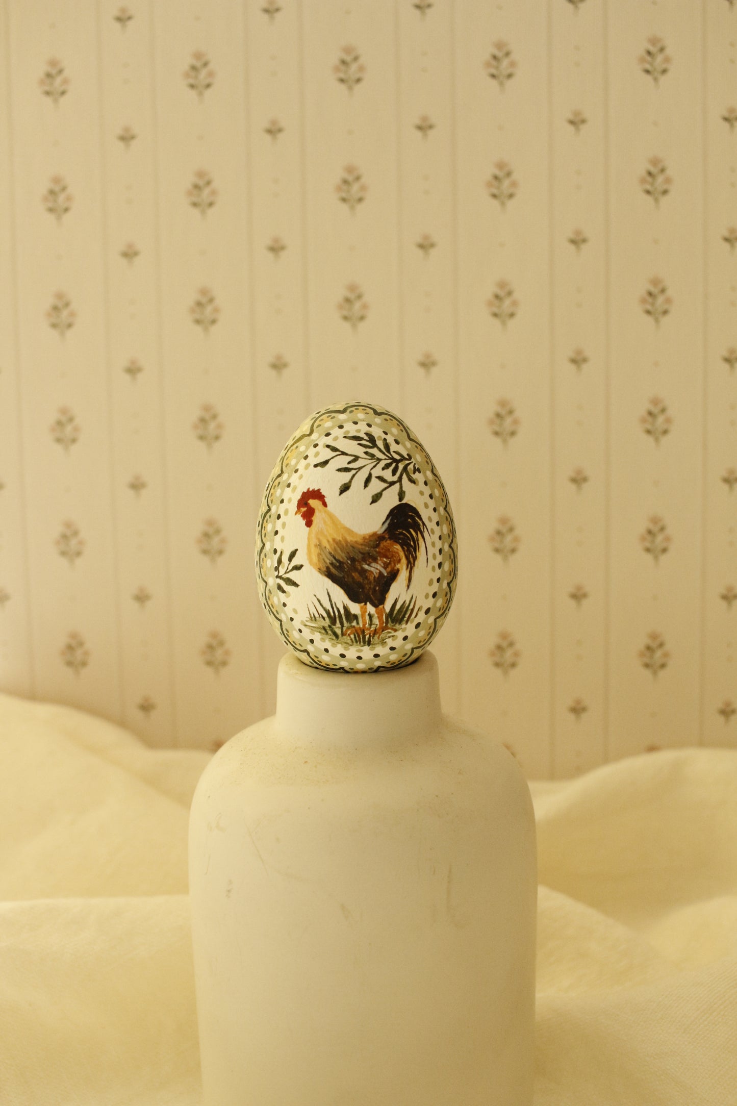 Hand-Painted Decorative Egg- Spring 2026 Collection by Natasha Prévost-No.9